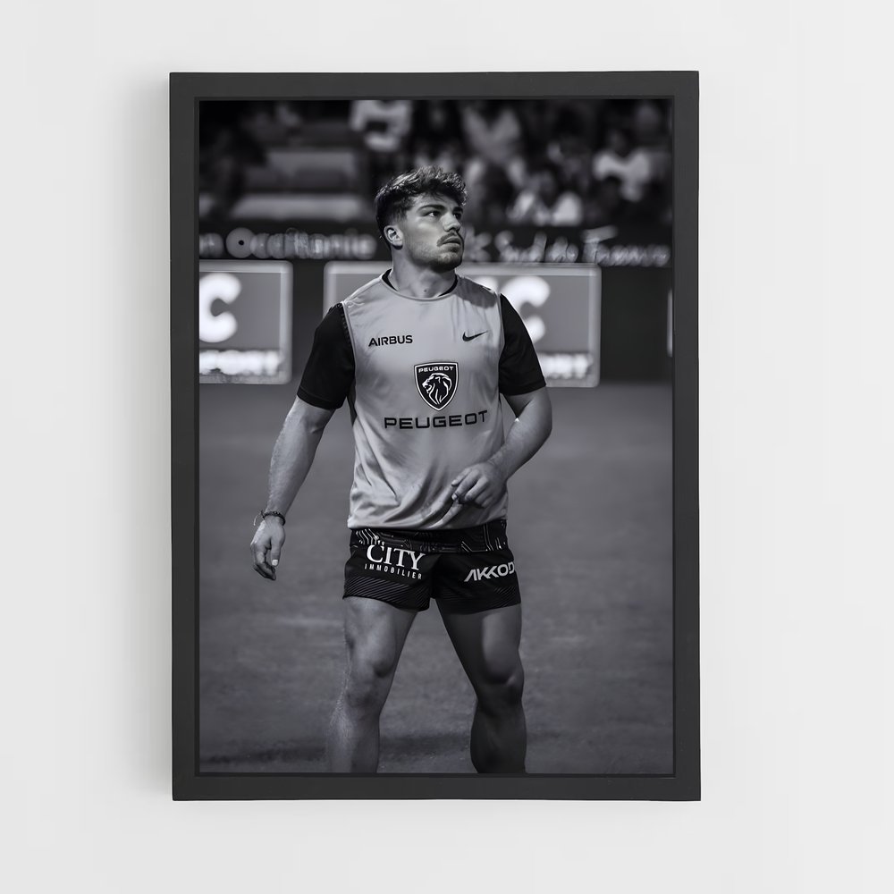 Poster Antoine en Action – affiche Rugby (vue 2)